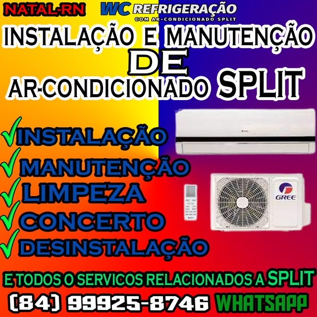 Instalação e manutenção de ar-condicionado Split - Objetos de decoração -  Ribeira, Natal 1158090674 | OLX