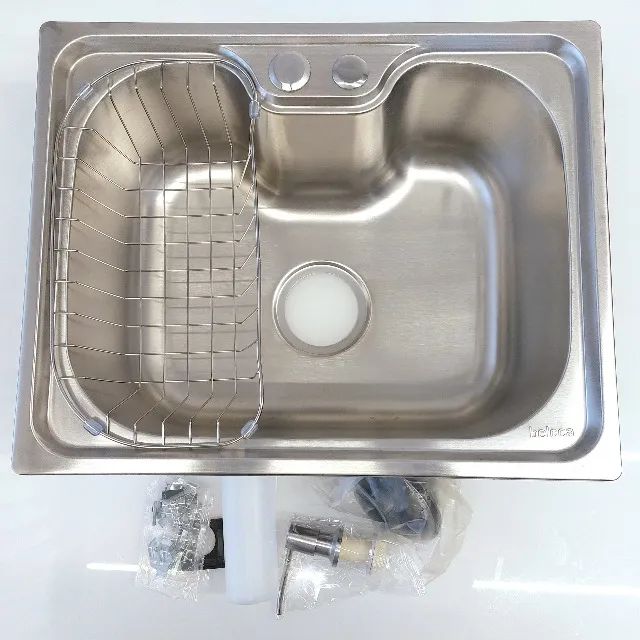 A PRONTA ENTREGA | Cuba Gourmet Inox 201 Belcca c/ Dosador e Cesto - Fazemos Entrega