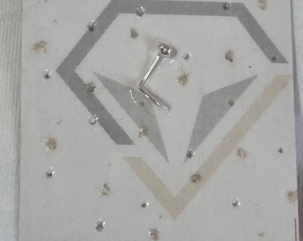 Piercing de nariz prata ponto de luz 2.0 - Foto 2