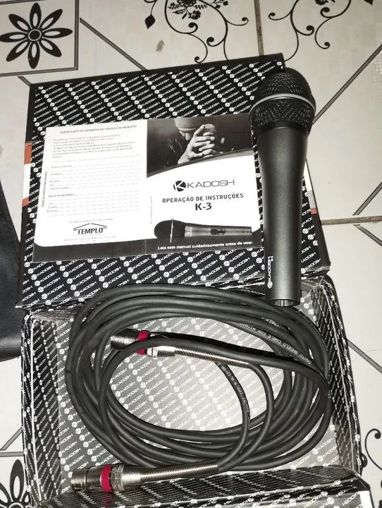 Microfone Condensador Profissional para Estúdio e Live - Foto 4