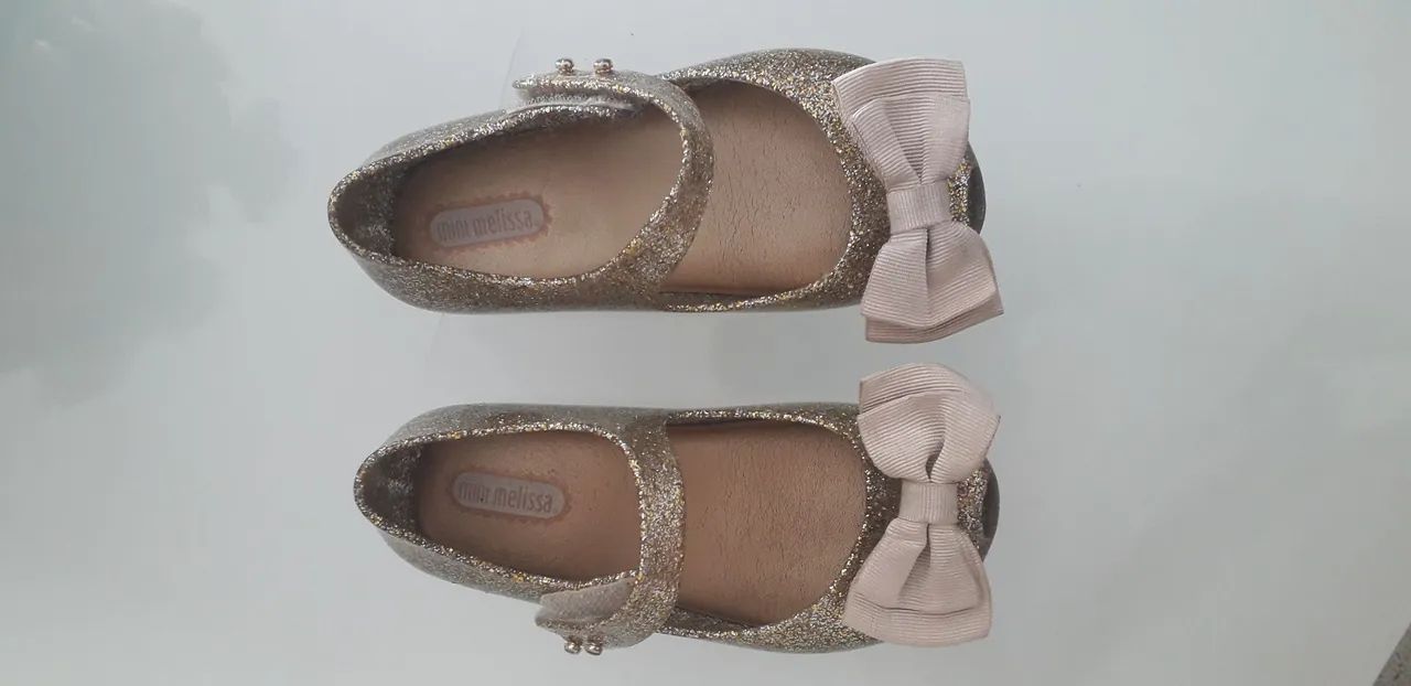 Sapatilhas Melissa Baby Glitter Dourado