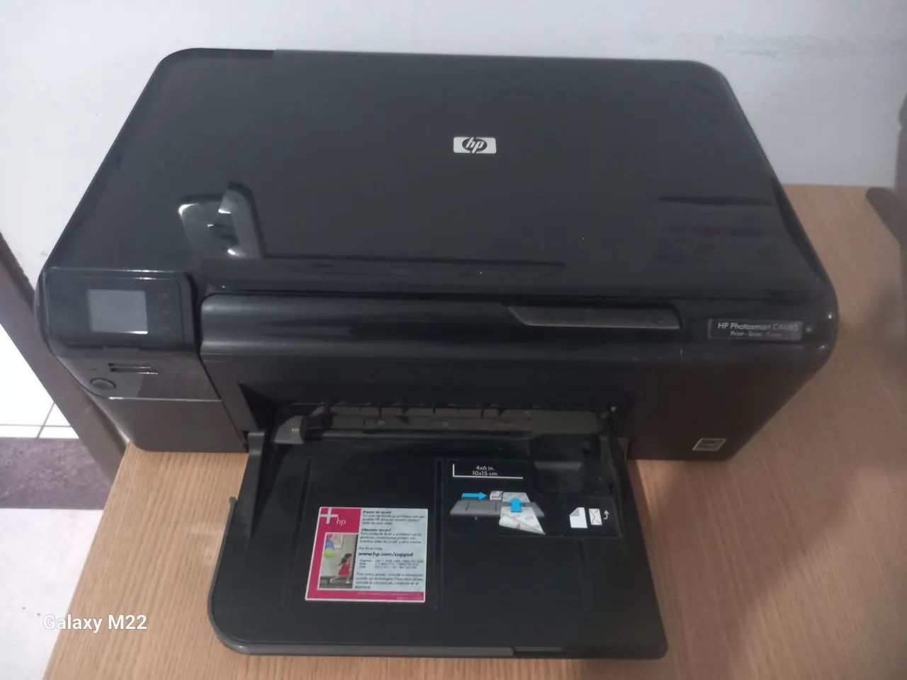 2 Impressoras (preta: multifuncional HP Photosmart C4680) e (branca: mpressora hp deskjet) - Foto 4