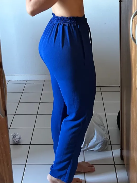 Calça de praia azul