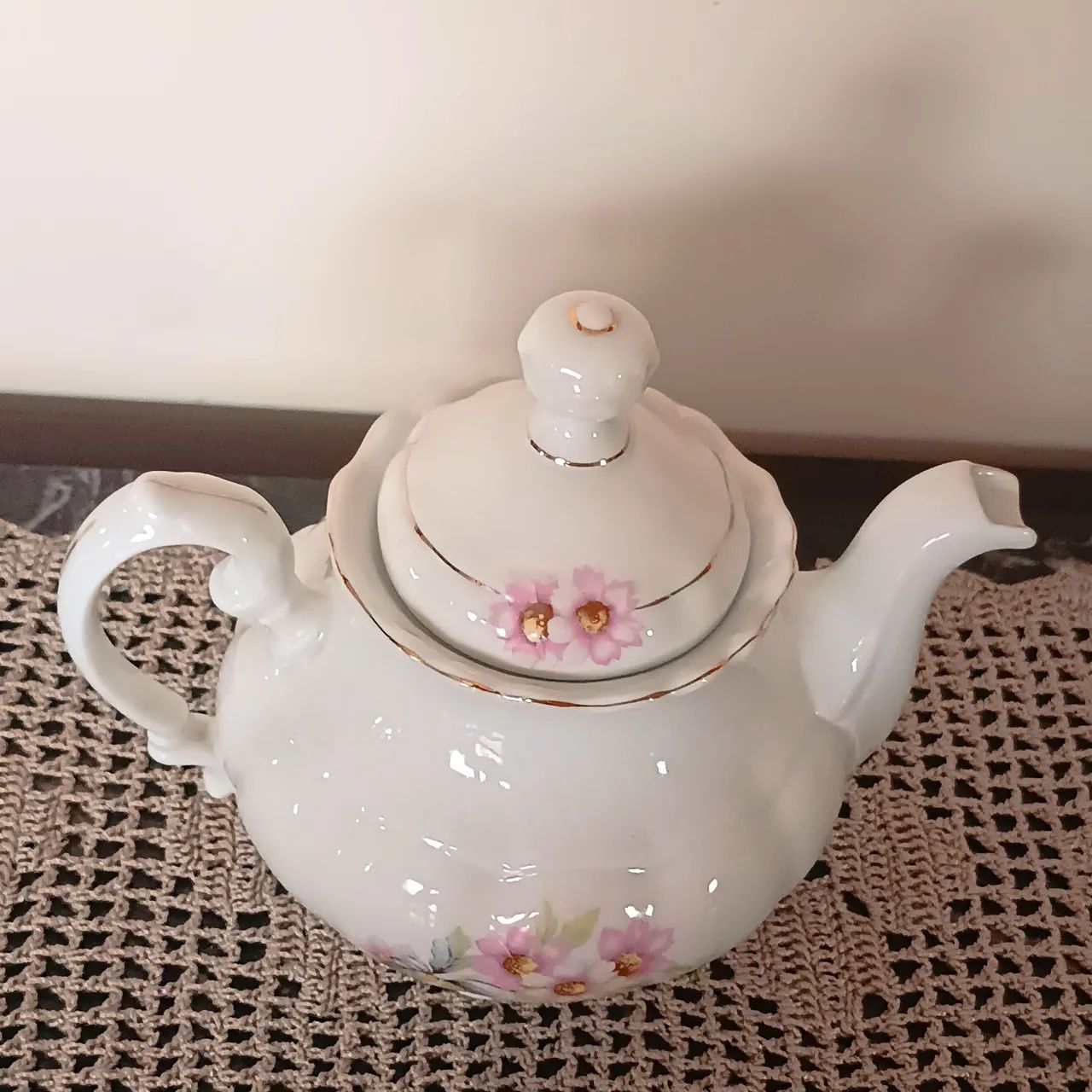 Bule de Chá Antigo em Porcelana  - Foto 2