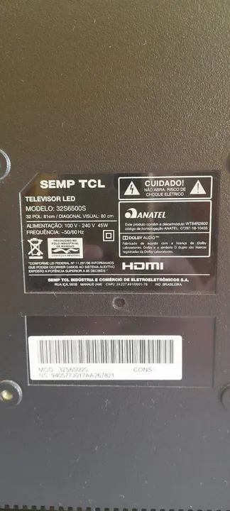 Smart Tv Led 32 Pol- Semp Tcl - Foto 3