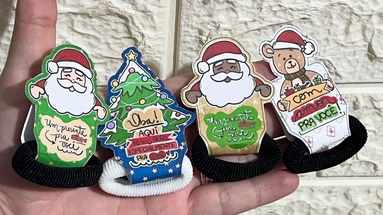 Mimos de Natal - Pacote com 4 Bombons Decorads - Foto 4