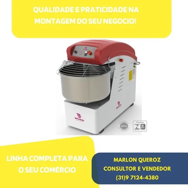 Amassadeira 15 KG Espiral Monofásica 220v