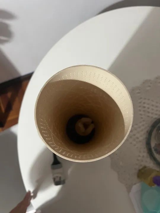 Luminária linda feira de cano de PVC. 