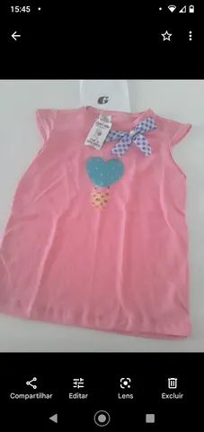 Lindas e maravilhosas blusas infantis em algodão