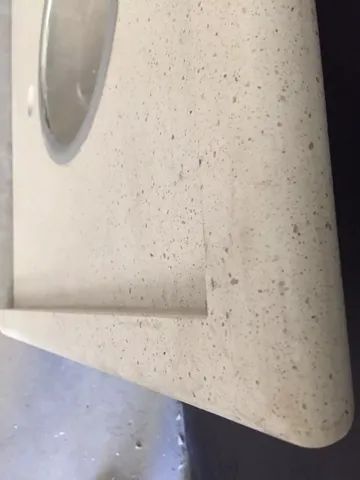 Pia pequena em Silestone Bege com Cuba  - Foto 3