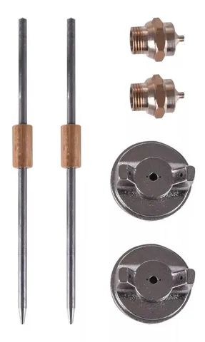 Pistola De Pintura Profissional de Alta Pressão 1000ml com Bicos 1.2, 1.5 E 1.8mm - Foto 4