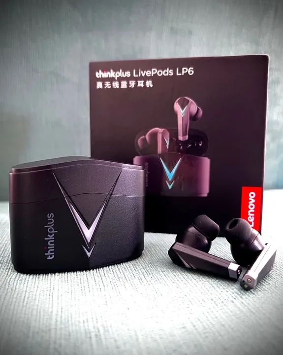 Fone de ouvido Lenovo LP6 Gaming - Bluetooth (sem fio)