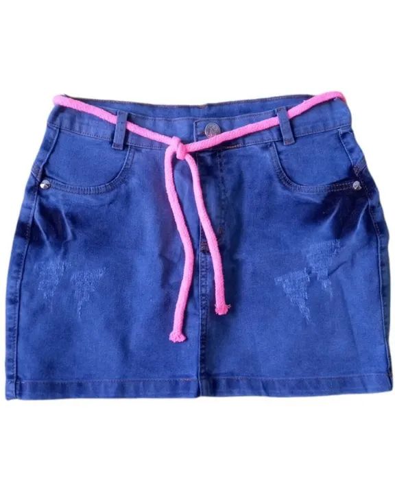 Saia jeans com lycra - Foto 2