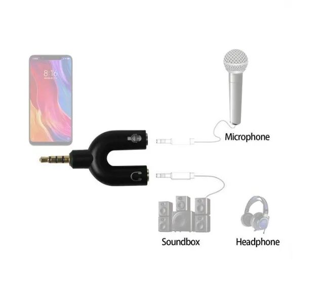Adaptador Fone e Microfone Y P2 para P3  - Foto 5