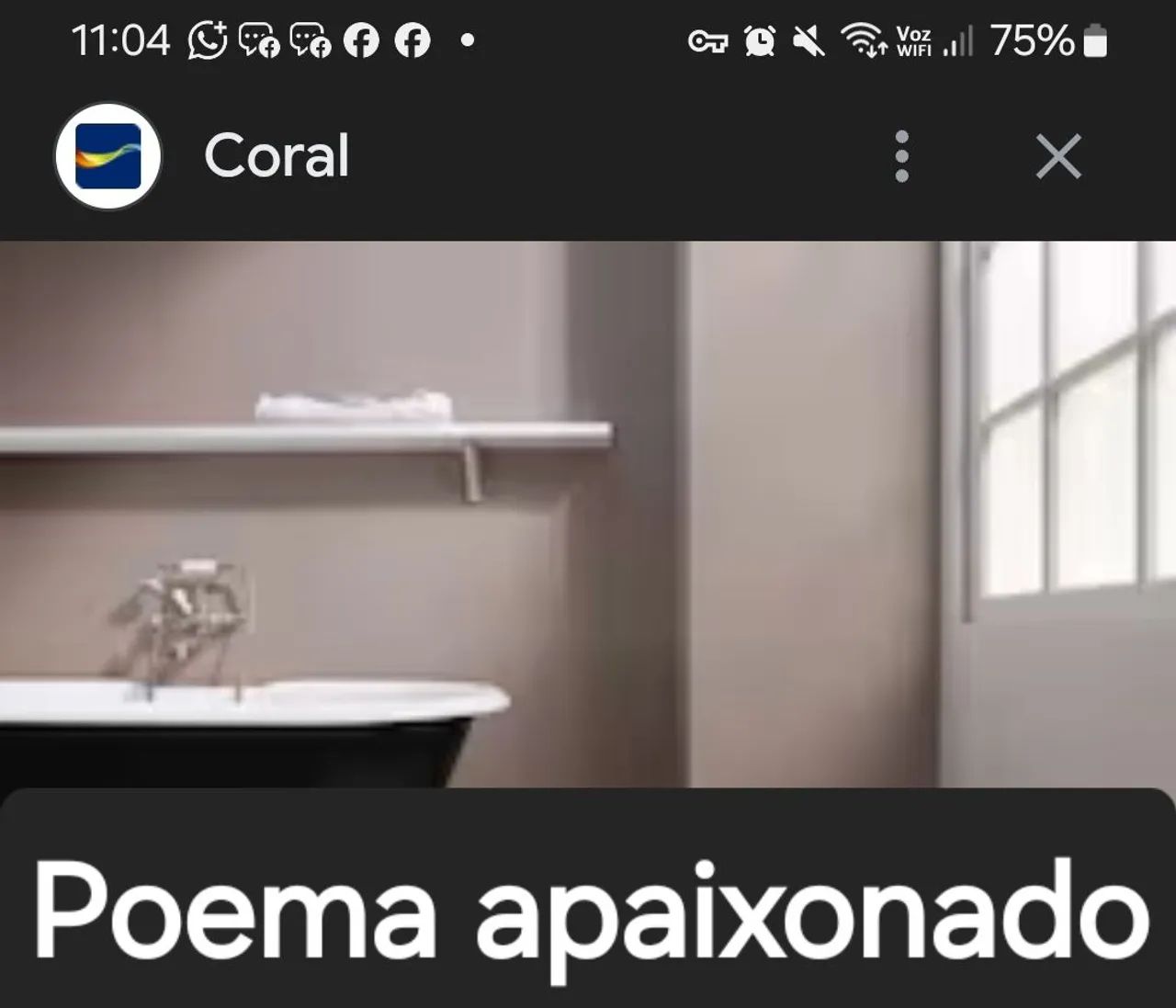 Coral Sol & Chuva, na cor Impressionista. Vendo lata de 16l de tinta emborrachada