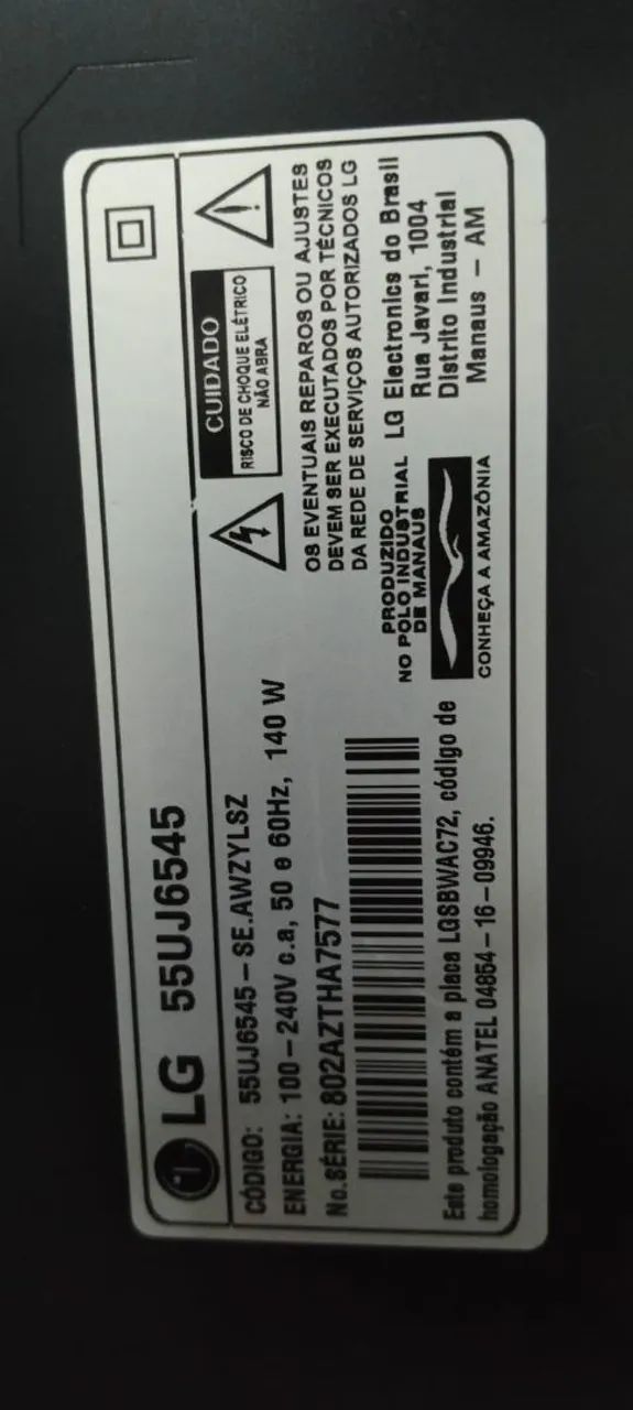 TV LG 55" 4k