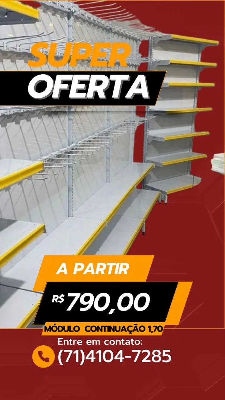 GONDOLA PARA MERCADINHOS FIT - Foto 2