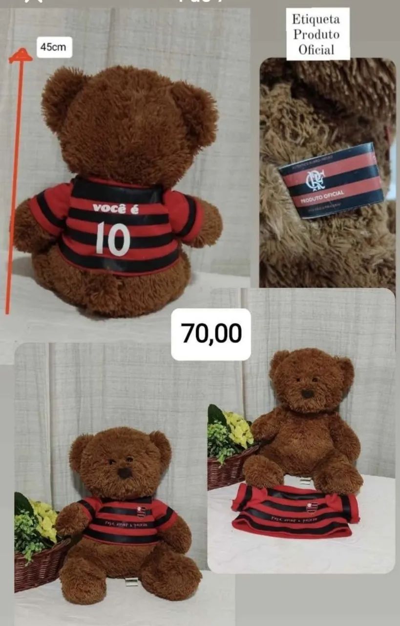   MARCA OFICIAL  FLAMENGO URSO E ESPUMANTE  - Foto 4