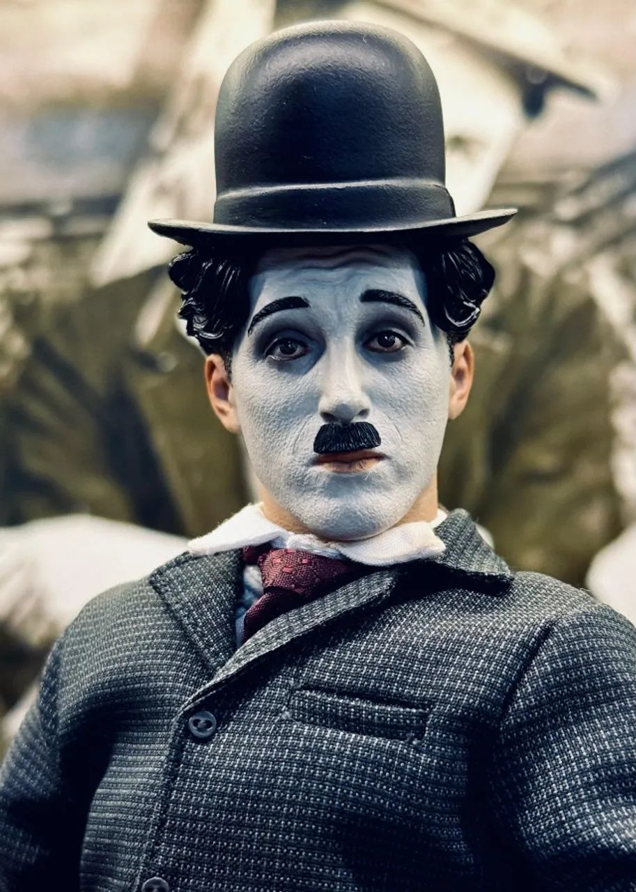 Charles Chaplin 1/6 - Zcwo Studios - tipo Hot Toys - RARISSIMO