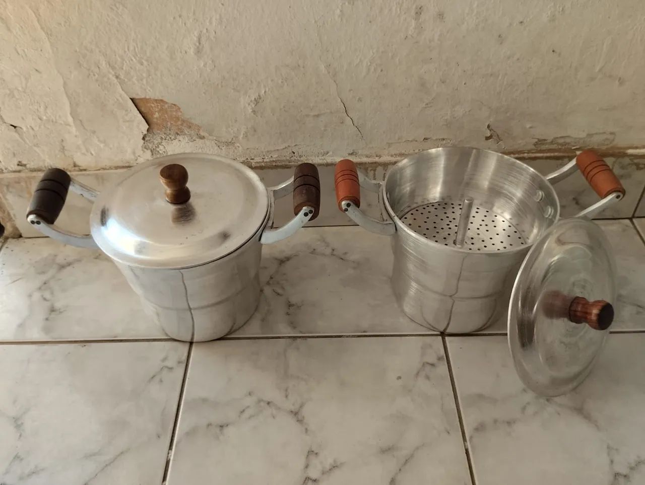 Conjunto de Panelas de Alumínio com Filtro