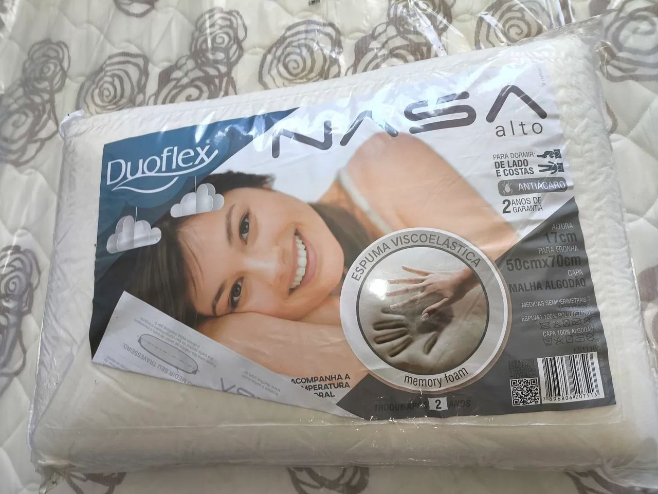 Travesseiro NASA Viscoelástico - Alto - DuoFlex