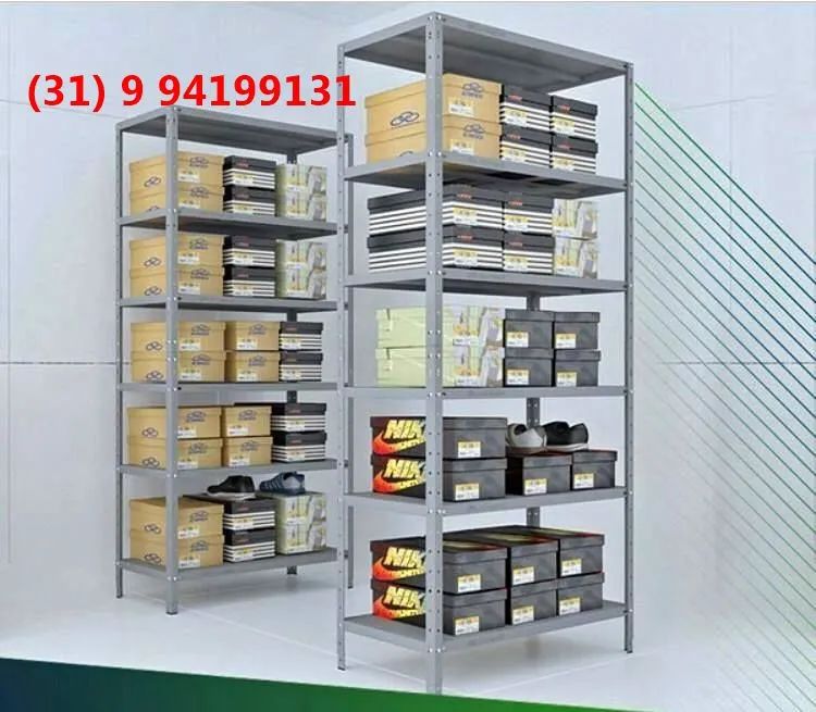 Estantes de aço 40 cm de profundidade Novas Frete Grátis  - Foto 2