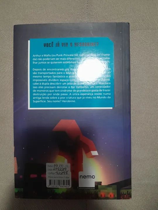 A Espada de Herobrine - Livro Minecraft - Capa comum - Foto 2