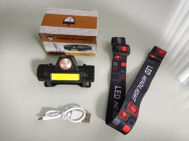 (Nova) Lanterna de Cabeça LED Lintian Lt-8515 Recarregável - Foto 3