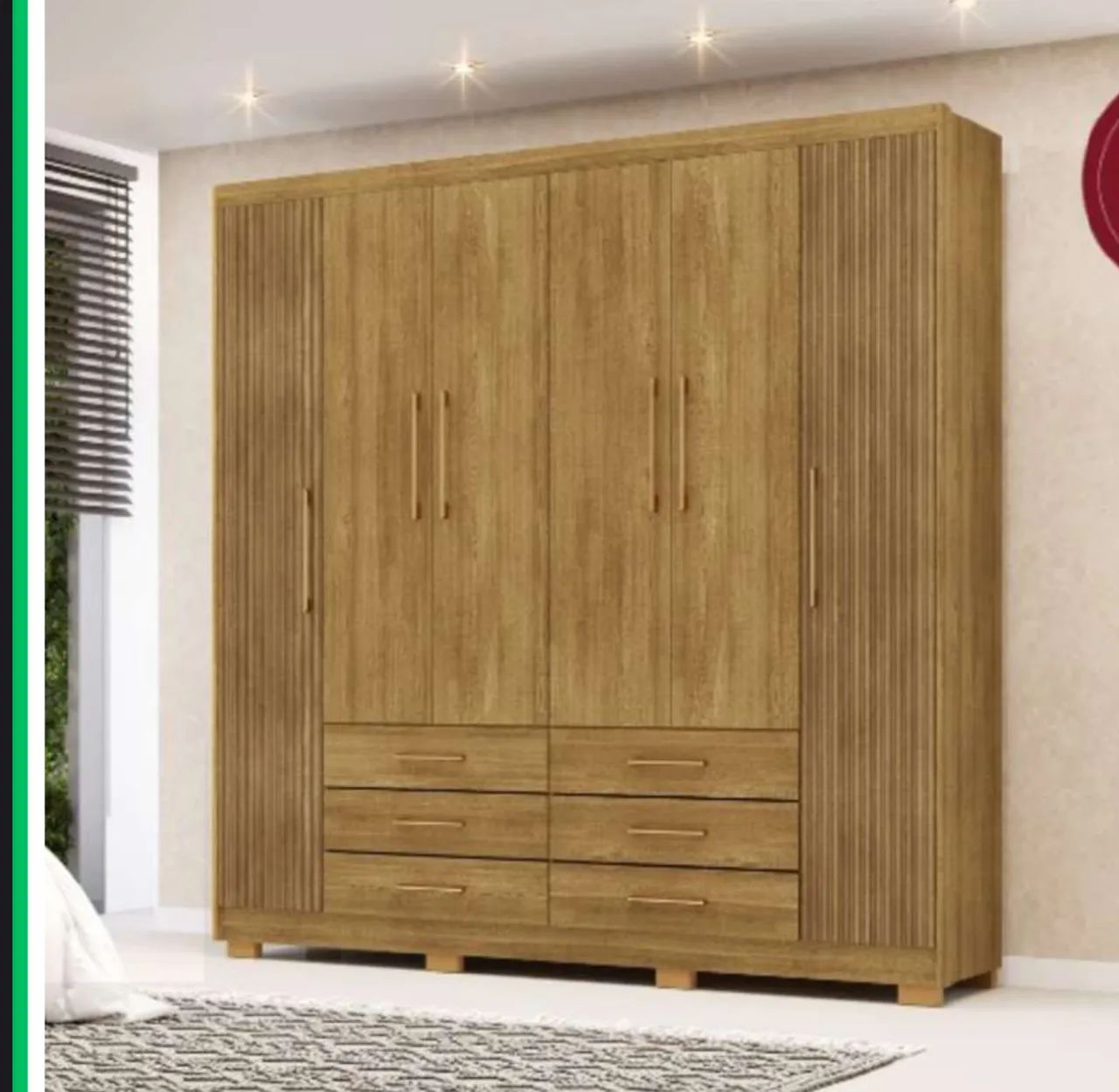 Guarda roupa 100% MDF 