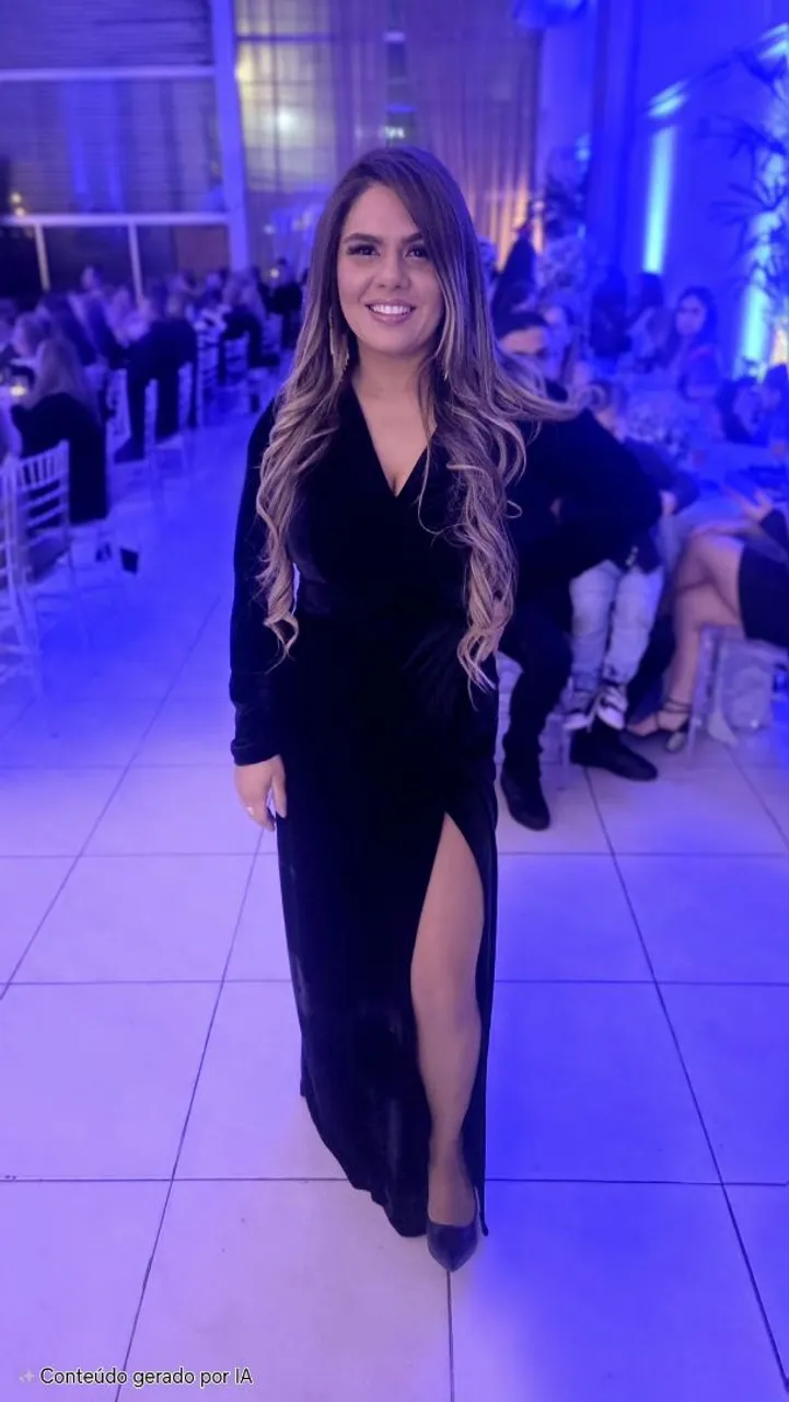 Vestido longo preto elegante para festa