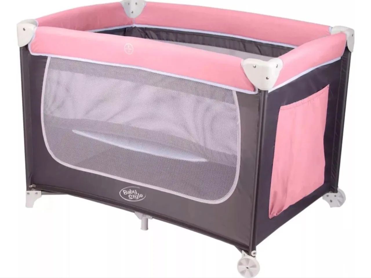 Oportunidade! Novo, sem uso- Berço Portátil Baby Style cor Rosa 
