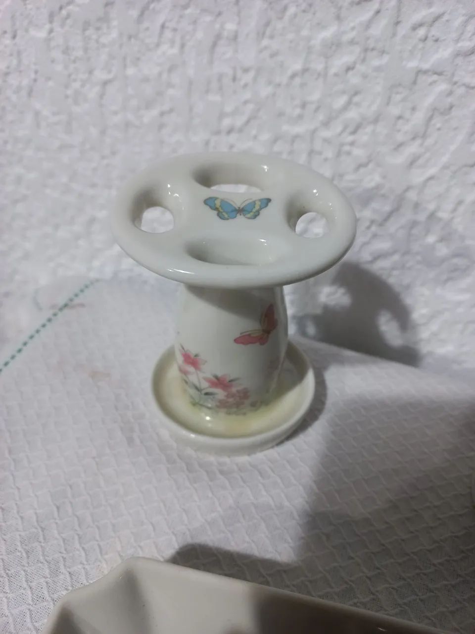 Conjunto de porcelana japonesa vintage com tema floral e borboletas shibata - Foto 6