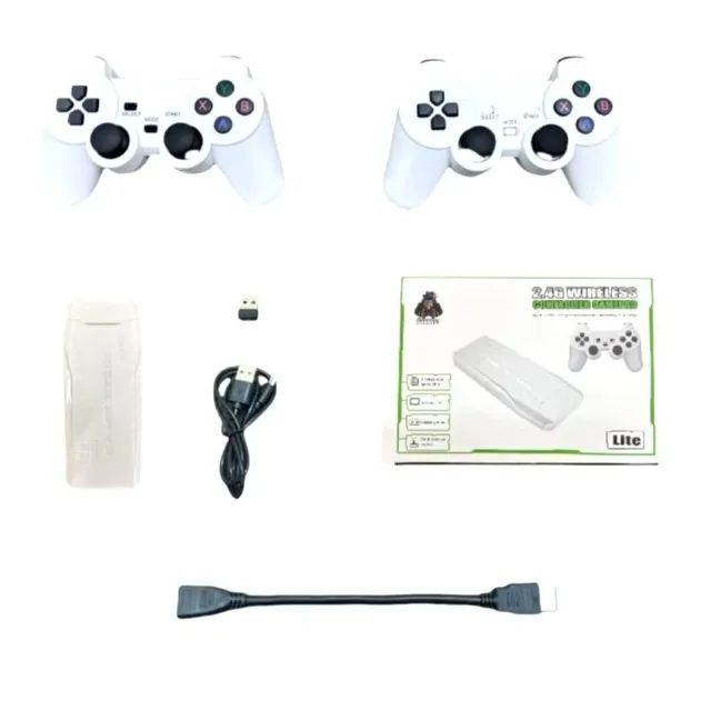 Videogame Stick 10mil 2 Controles Sem Fio Console Original Portatil - Foto 2
