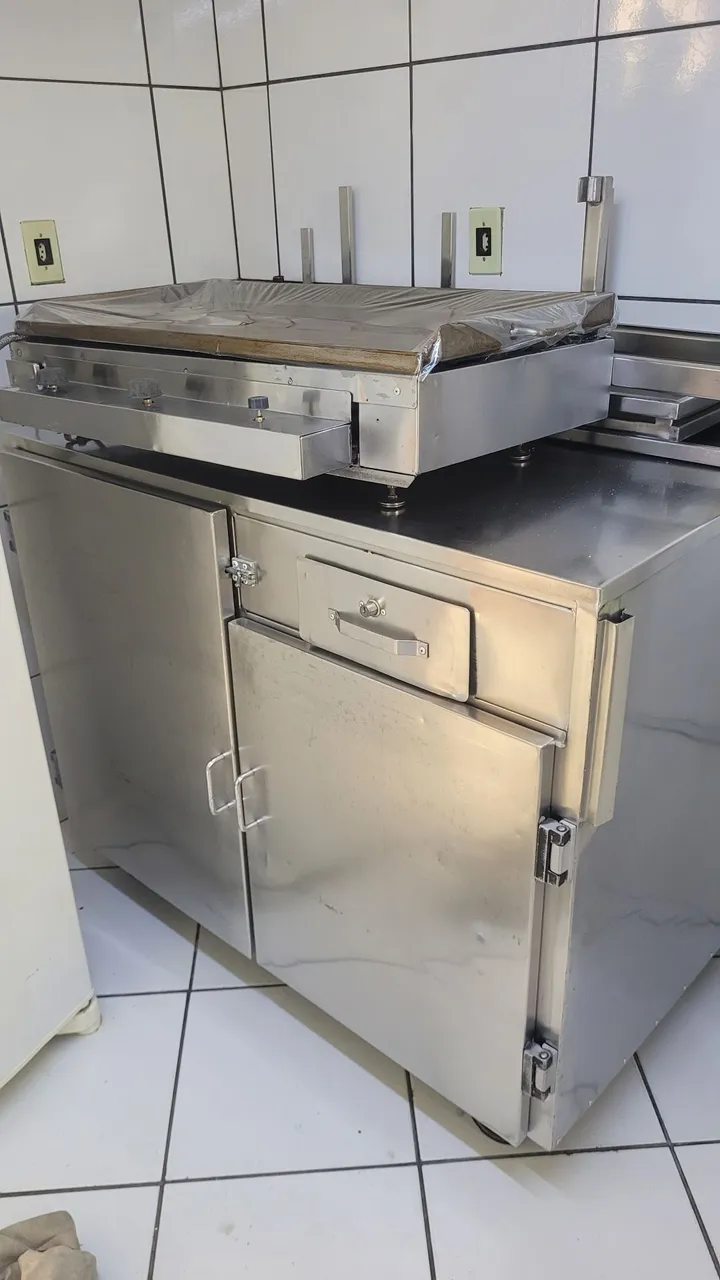 Chapa a Gás Industrial em Aço Inox