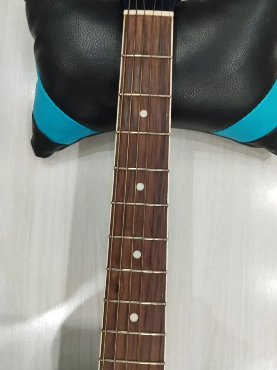 Violão Morris Azul Eletro Acústico - Aço - Foto 4