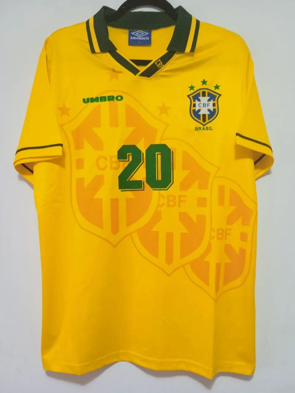 Camisa Brasil Copa Mundo 1994 #20 Ronaldo Autografada Certificada - Foto 3