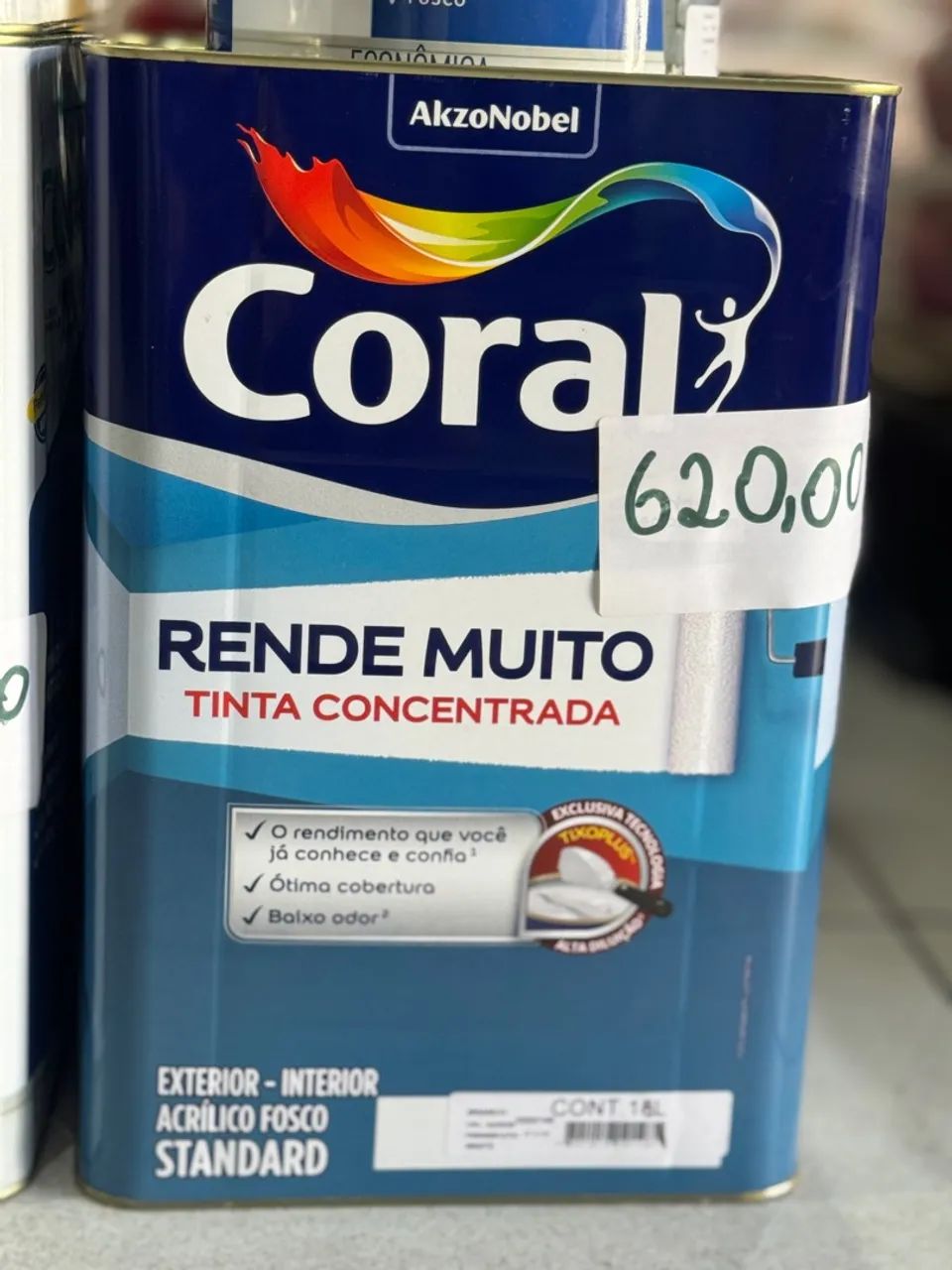 Tinta branca coral