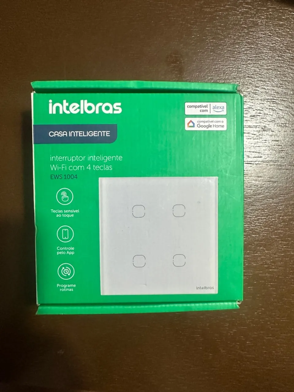 Interruptor Inteligente Wi-Fi 4 Teclas Intelbras EWS 1004