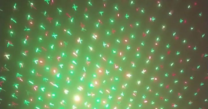 Iluminação de Palco com Laser Verde e Vermelho