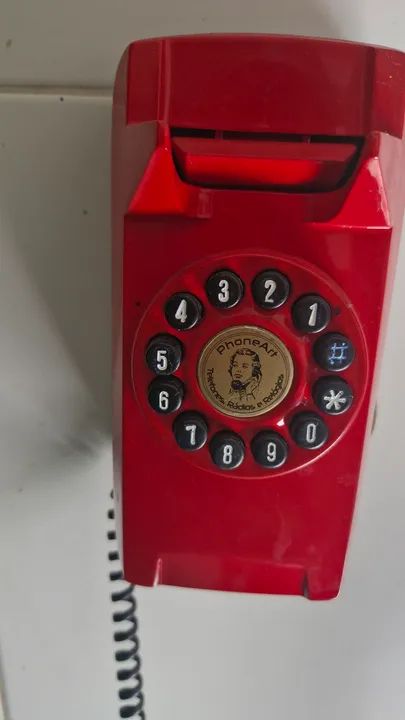 Telefone Fixo Vintage Vermelho - Foto 3