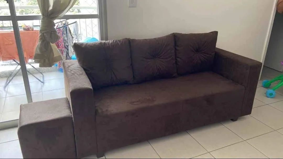 Sofá com puff 3 LUGARES  - Foto 5