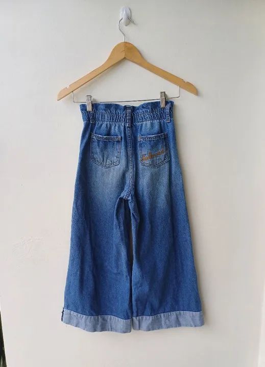 Calça jeans infantil tam 7/8 anos - Foto 4