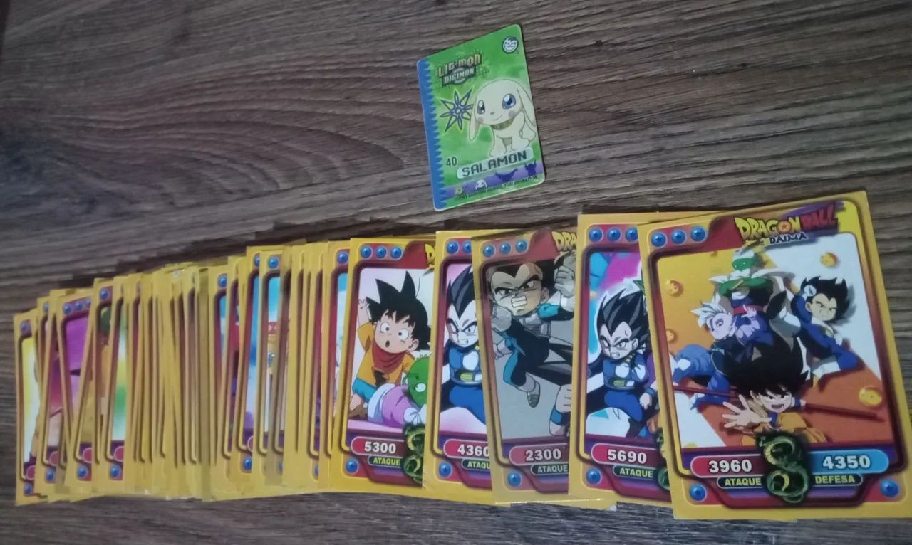 Cinquenta e oito (58) mini Cartas Dragon Ball Z e Daima.  - Foto 3