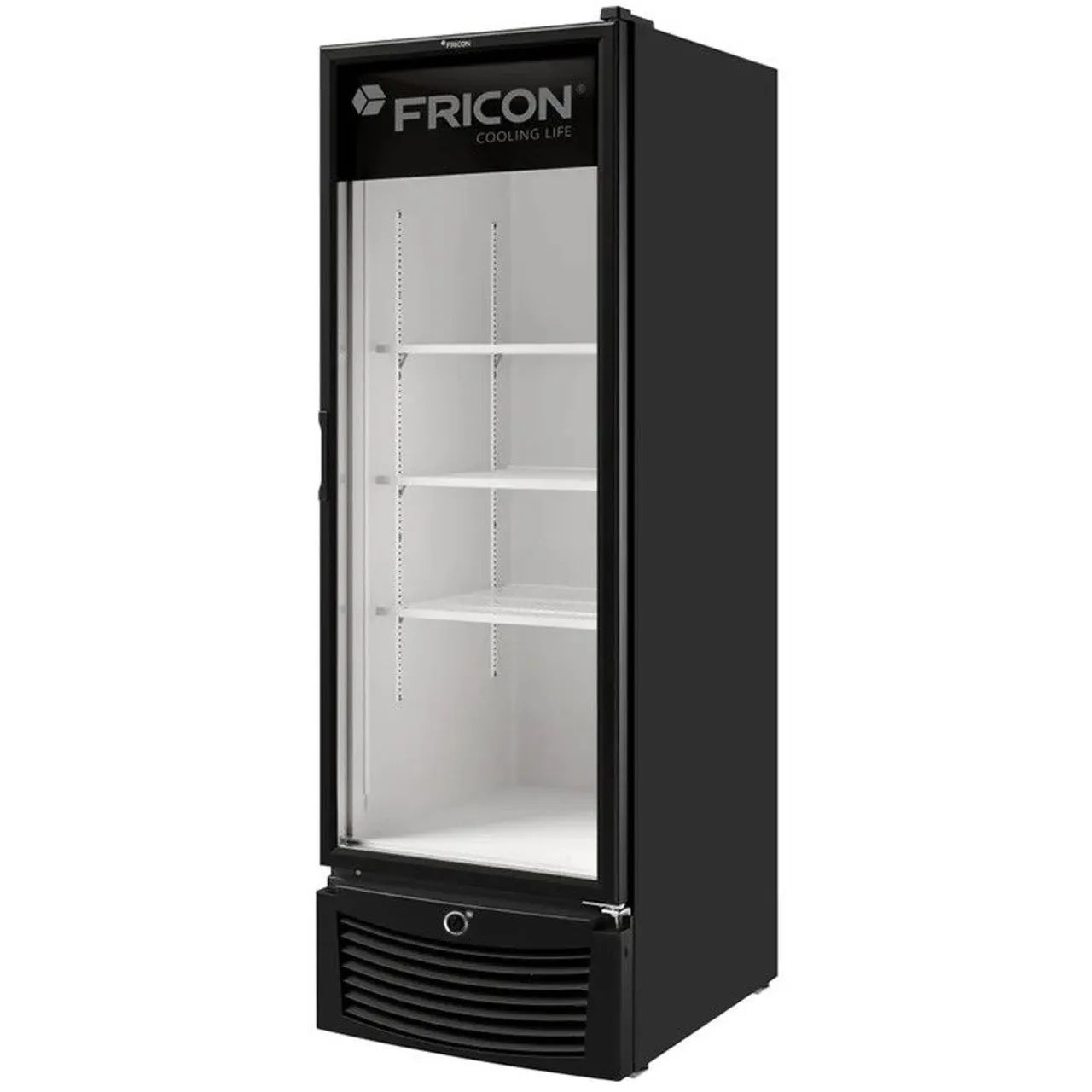 A. Freezer 569lts Fricon branco e preto