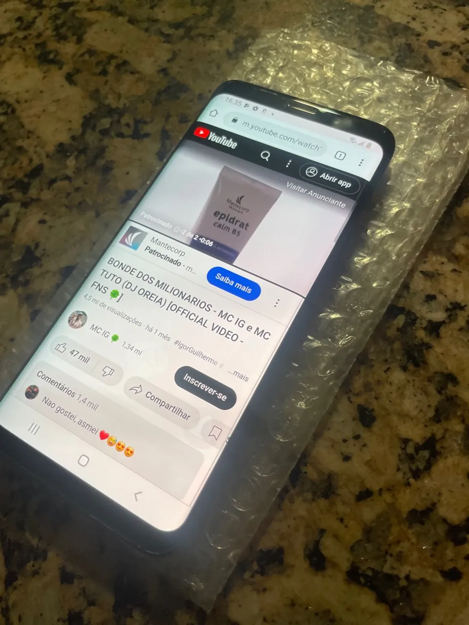 Galaxy s9 edge top