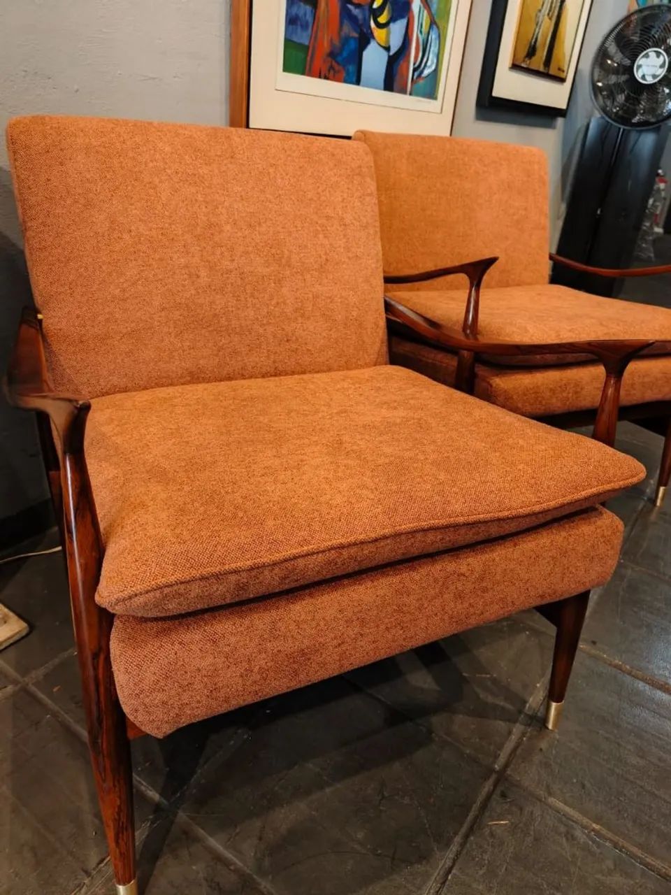 Par de Poltronas Dinamarquesas em Jacarandá - Foto 2