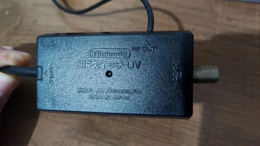 Cabo RF original Nintendo 64 serve para NES e SNES - Foto 2