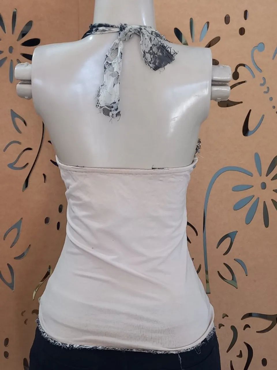 blusinha frente única com paetê - Foto 3