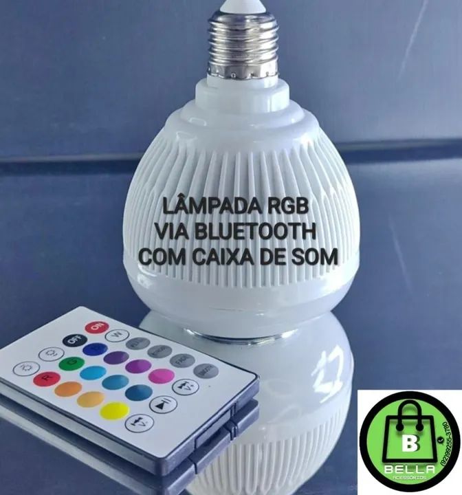 LÂMPADA LED RGB VIA BLUETOOTH MUSICAL  - Foto 3
