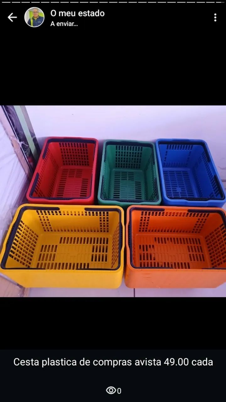 CESTA DE COMPRAS MERCADO E LOJAS EM GERAL - ZAP 71- *  - Foto 2